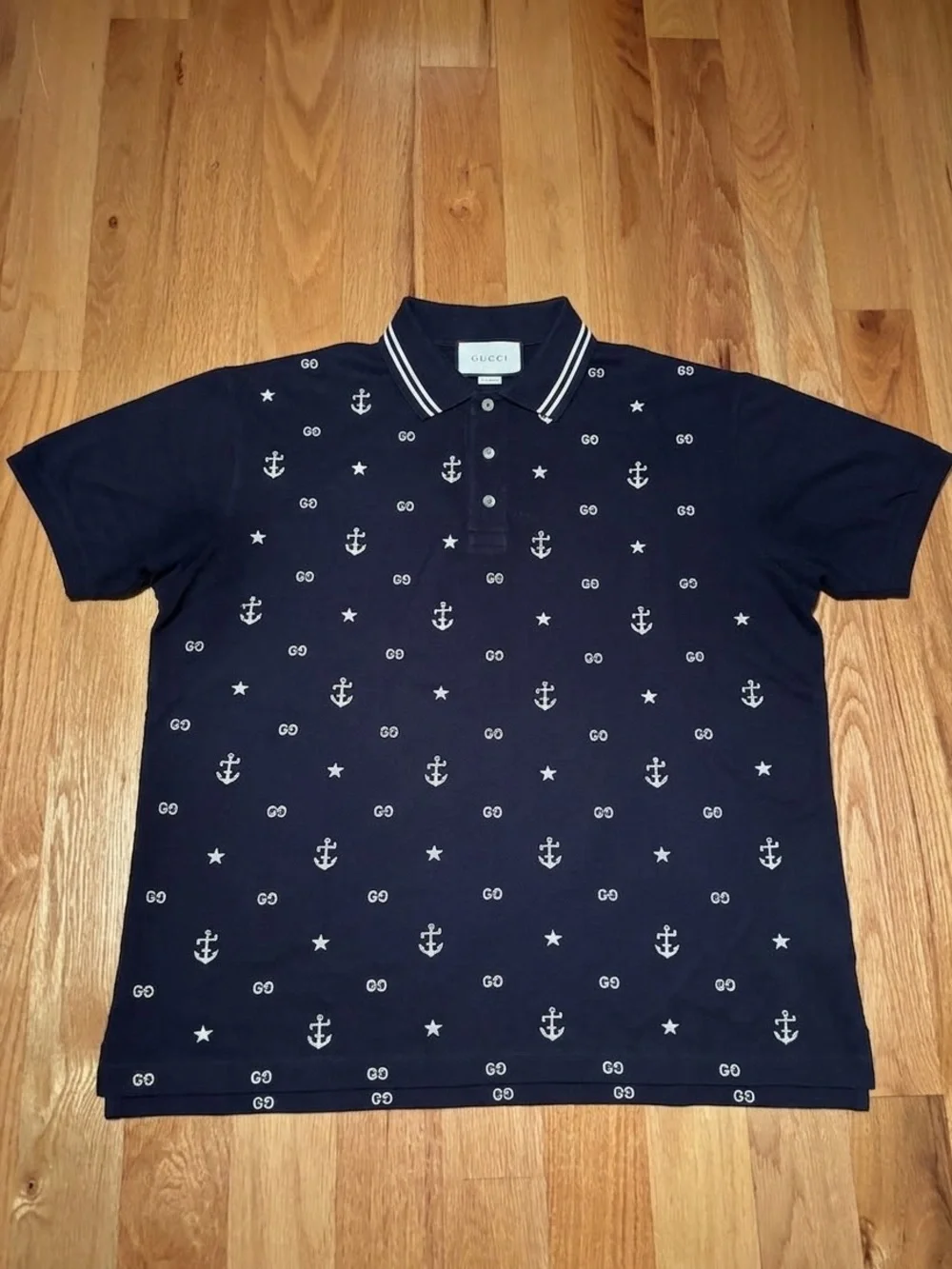 Gucci Anchor GG Monogram Polo Shirt⚓️